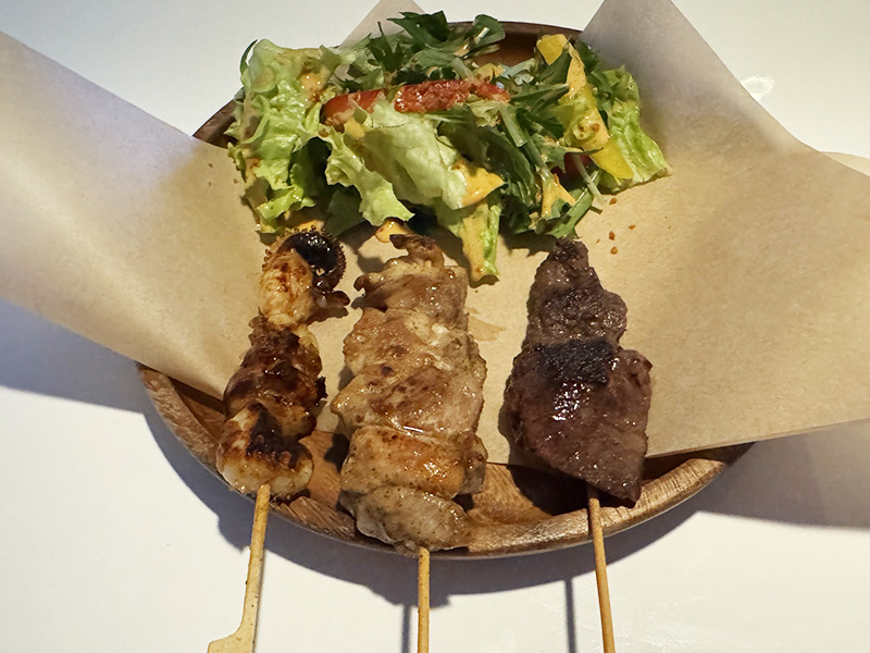 串焼き3本盛り合わせ