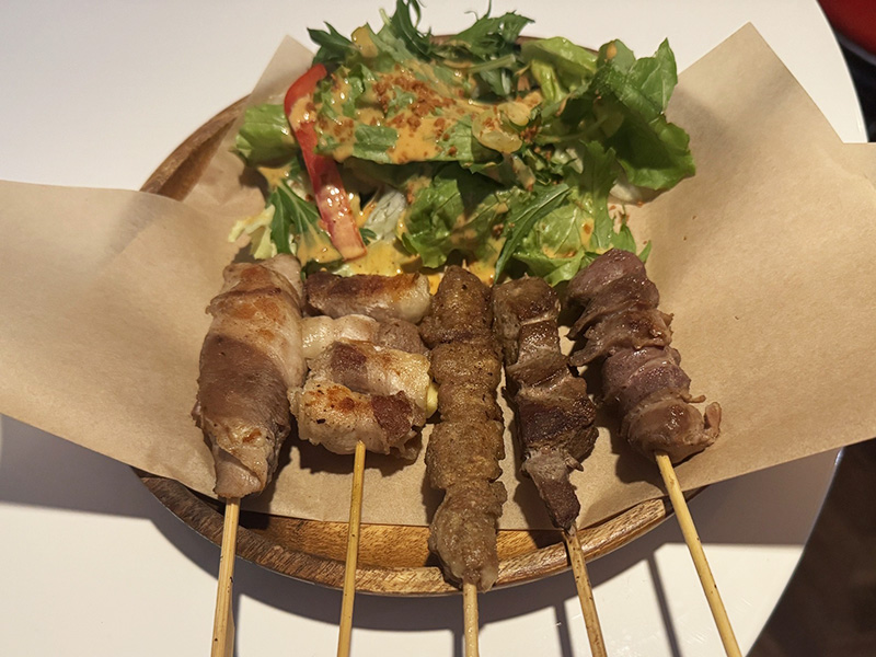 串焼き5本盛り合わせ